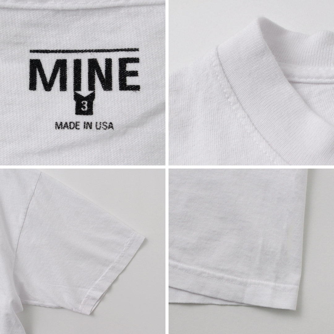T-shirt d'équipage à mines / manches courtes