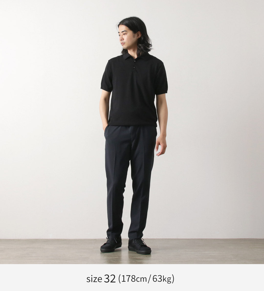 日本藍色牛仔褲 / 泡泡紗夏季軍官長褲