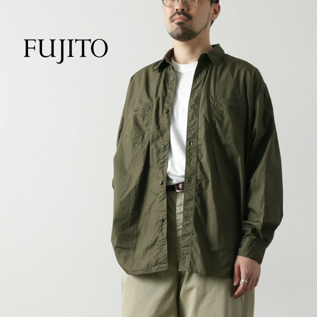 FUJITO / 大码宽幅工作衬衫