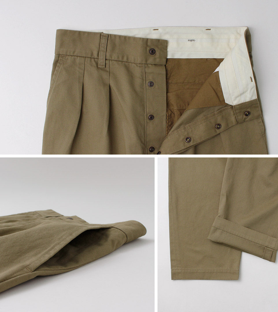 FUJITO / Pantalón chino de 2 pliegues