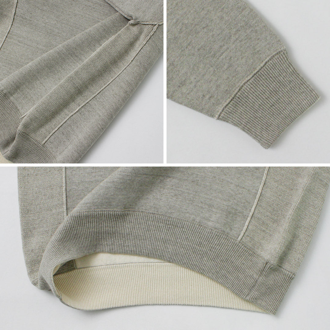 NON TEINTÉ / Tricot double face en coton biologique coloré