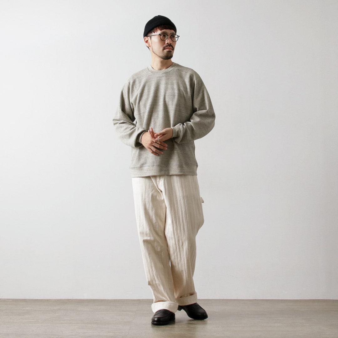 UNDYED / 컬러 오가닉 코튼 와플 긴팔 스웨트셔츠
