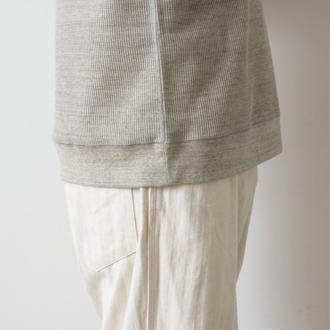 UNDYED / 컬러 오가닉 코튼 와플 긴팔 스웨트셔츠