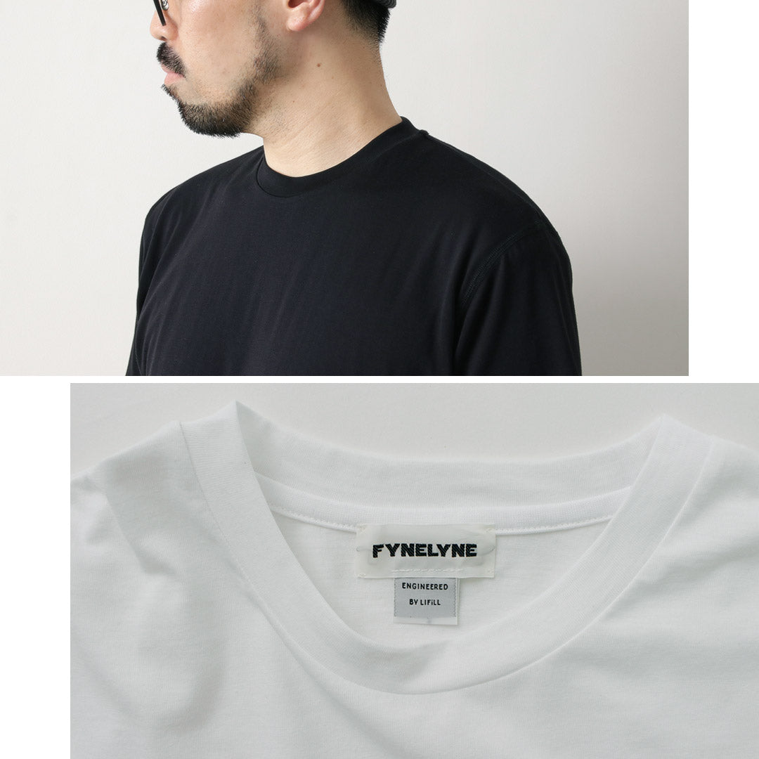 Fynelyne由Lifill / Cottony Short Sleeve Crew Neck T卹設計