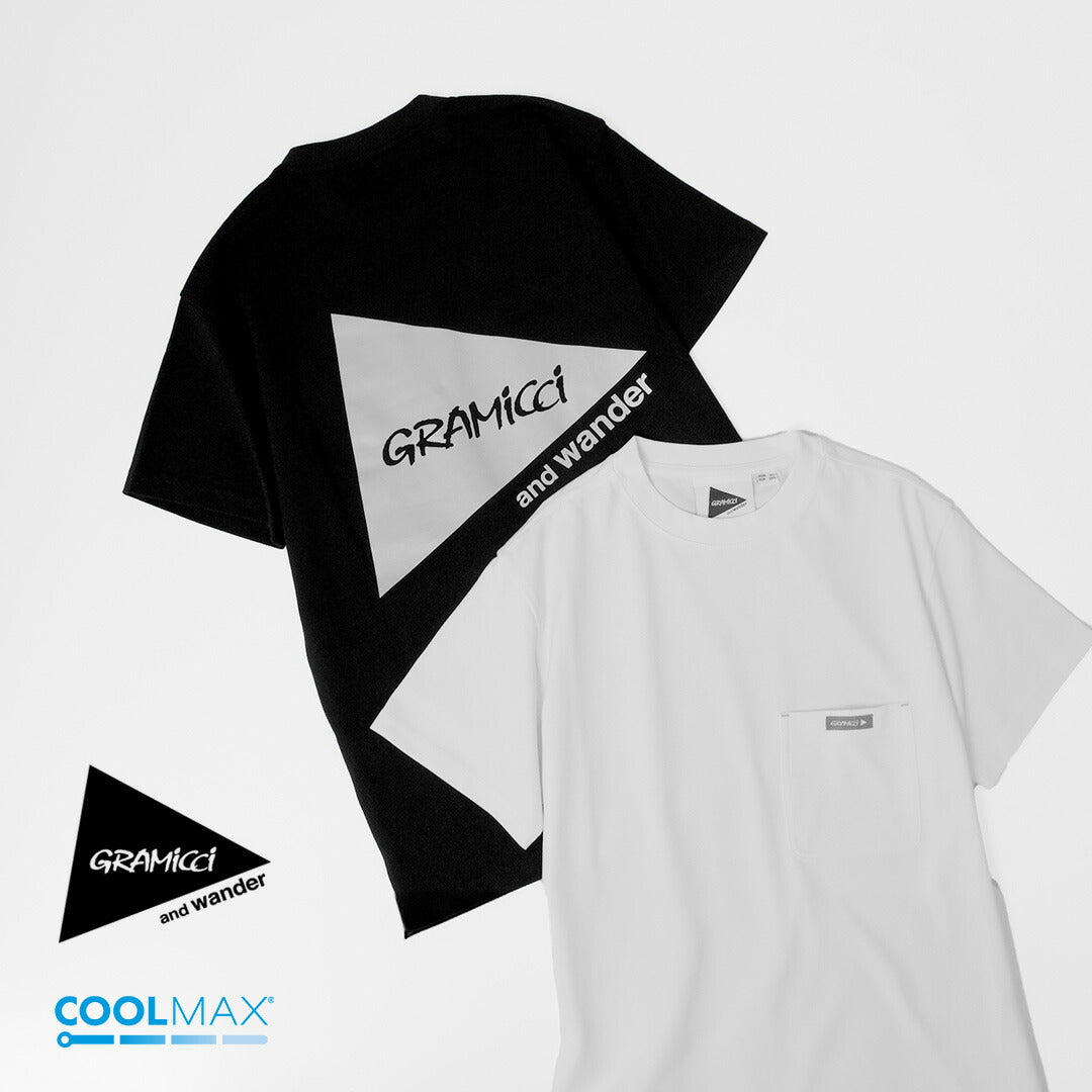 AND WANDER / T-shirt imprimé au dos Gramicci