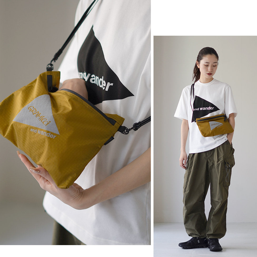 AND WANDER / Gramicci Nylon Sacoche