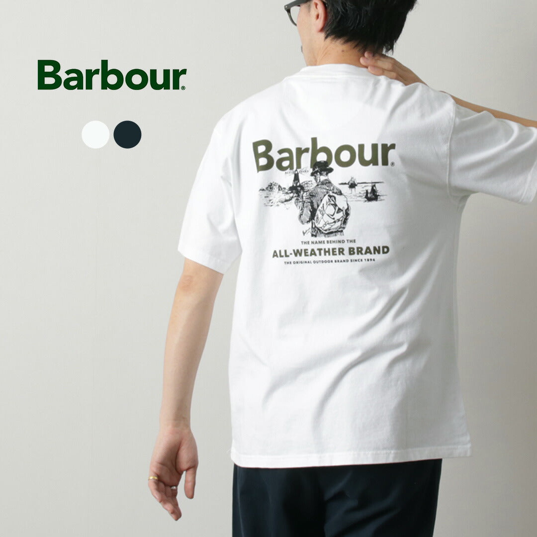 BARBOUR / Camiseta extragrande con gráfico al aire libre
