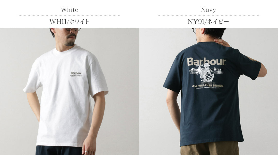 BARBOUR / Camiseta extragrande con gráfico al aire libre