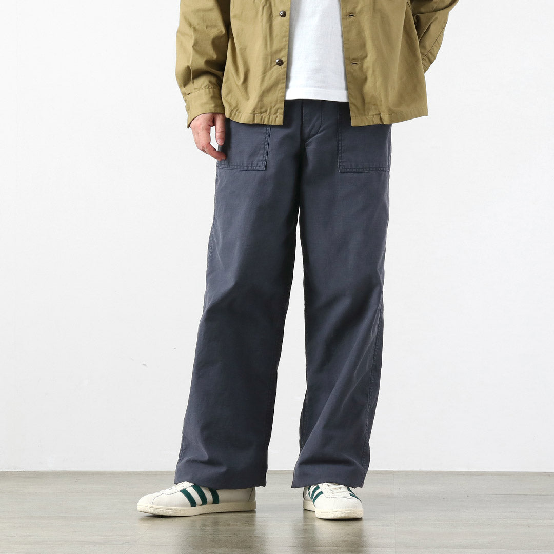 JAPAN BLUE JEANS / Wide Baker Pants 硫磺染色后缎