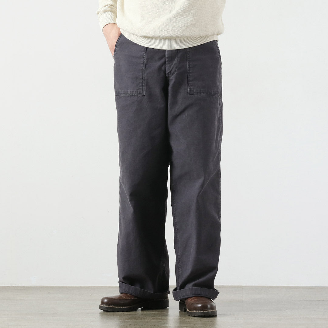 JAPAN BLUE JEANS / Wide Baker Pants 硫磺染色后缎