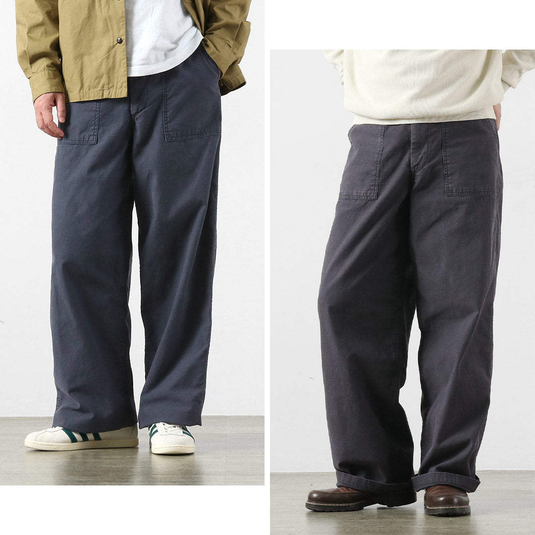 JAPAN BLUE JEANS / Wide Baker Pants 硫磺染色后缎