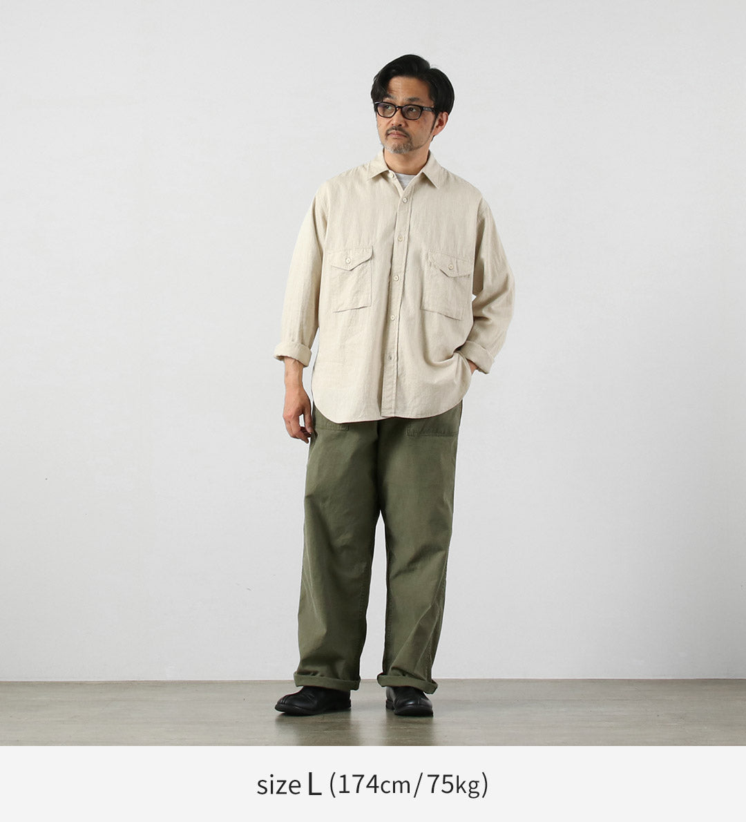 JAPAN BLUE JEANS / Wide Baker Pants 硫磺染色后缎