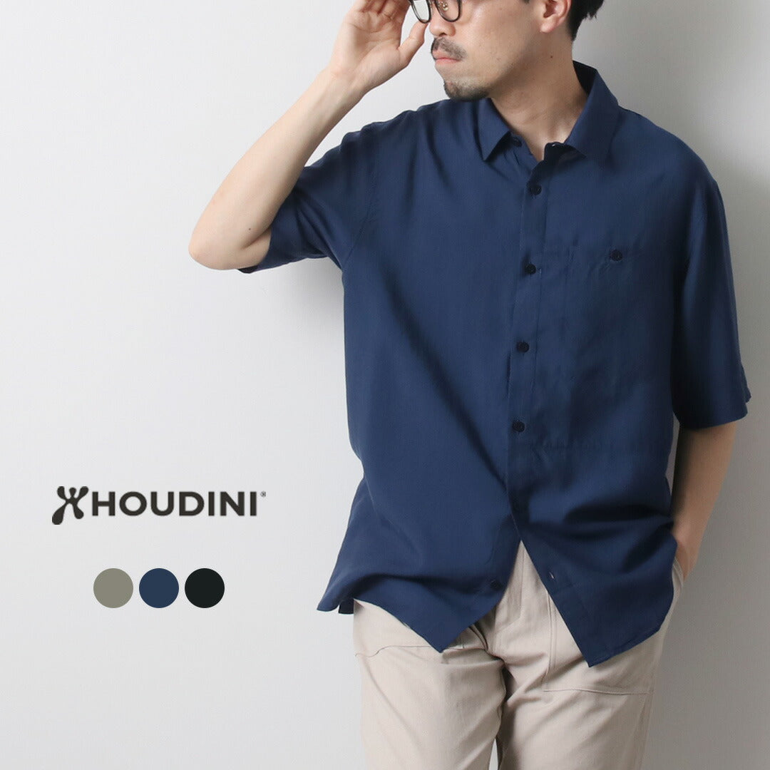 HOUDINI / 男士樹形短袖襯衫