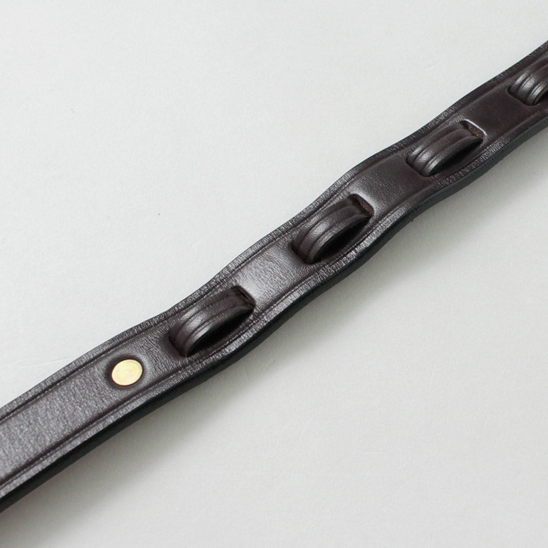 TORY LEATHER / Cinturón mini para pezuñas de 2 tonos