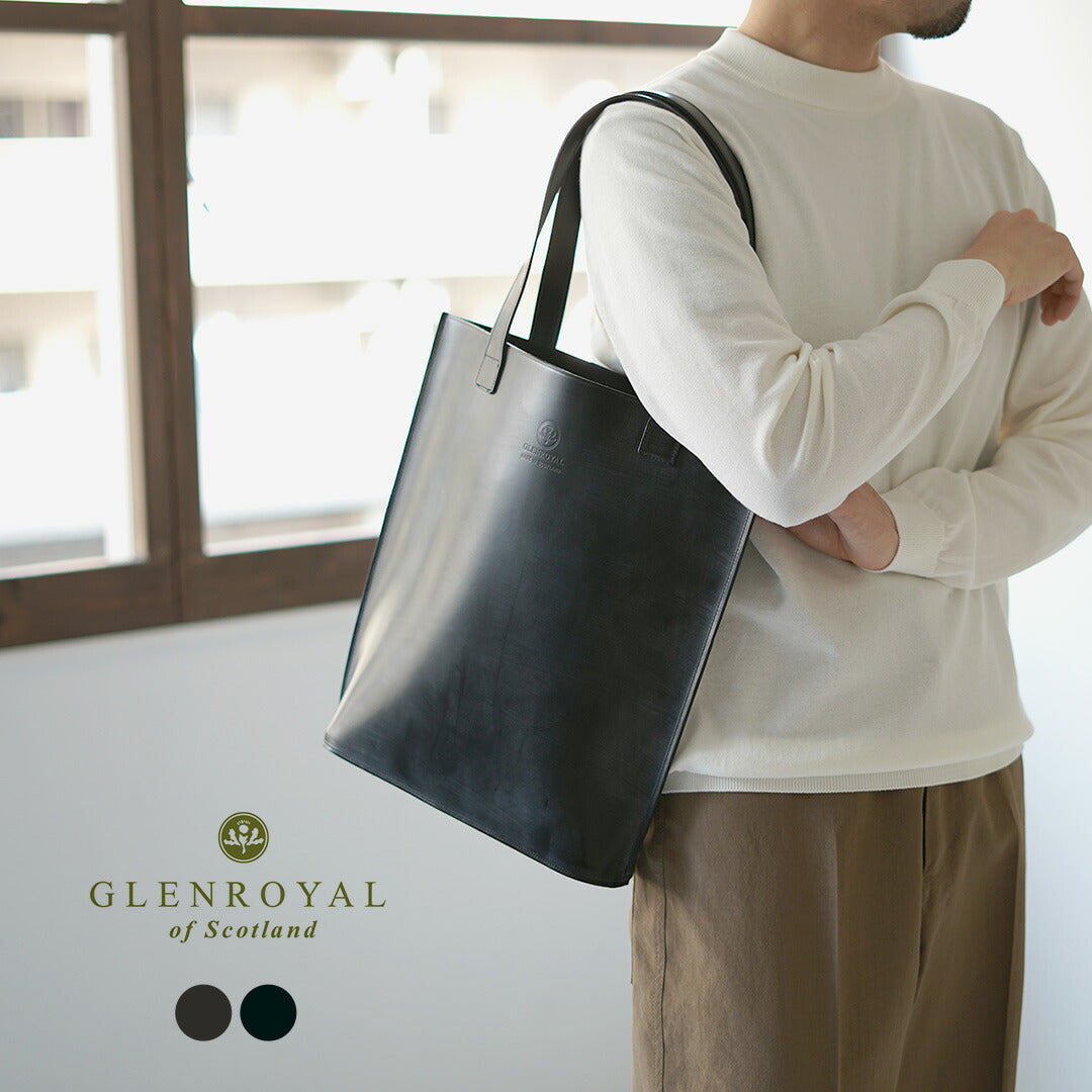 GLENROYAL / Bolso tote de cuero con brida alto