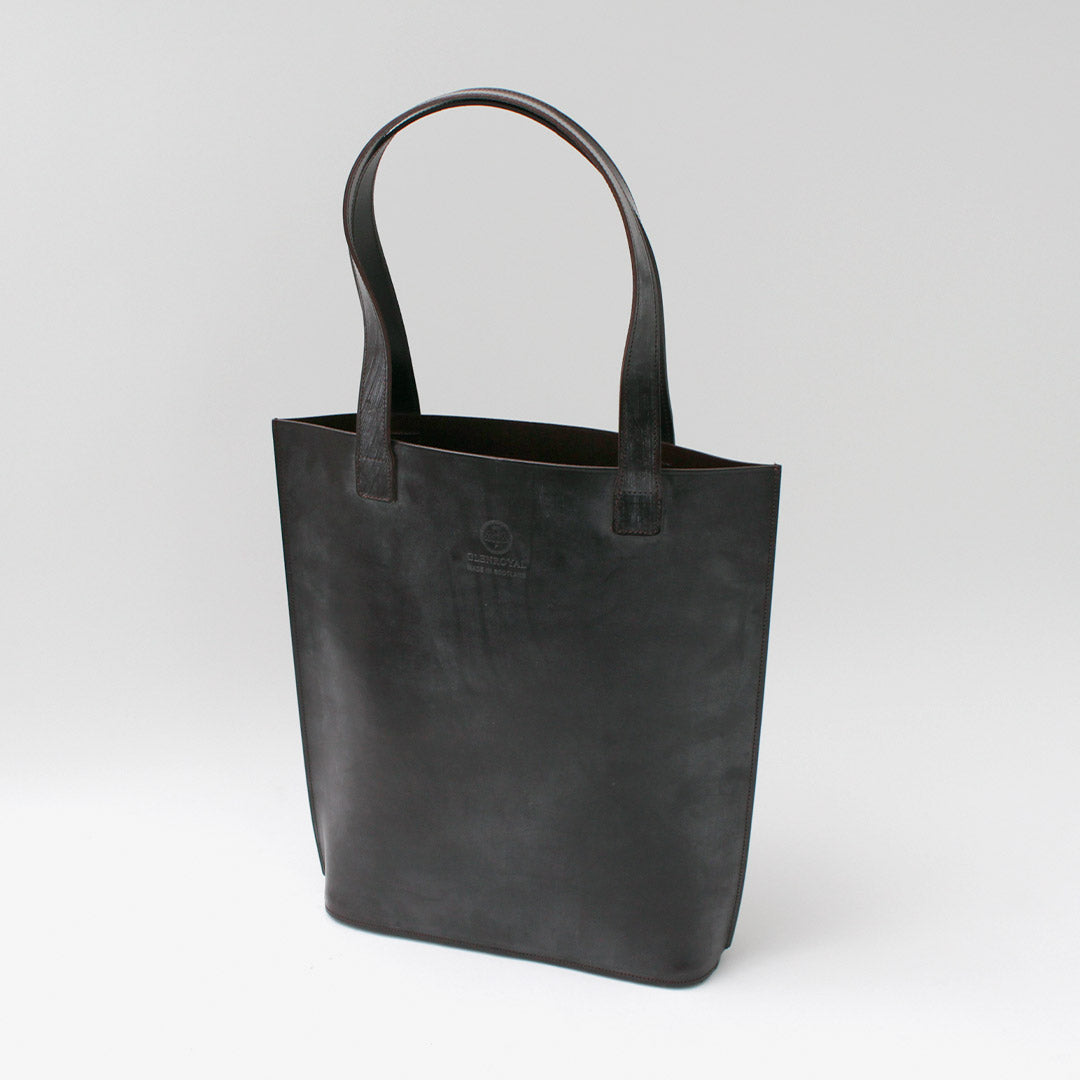 GLENROYAL / Bolso tote de cuero con brida alto