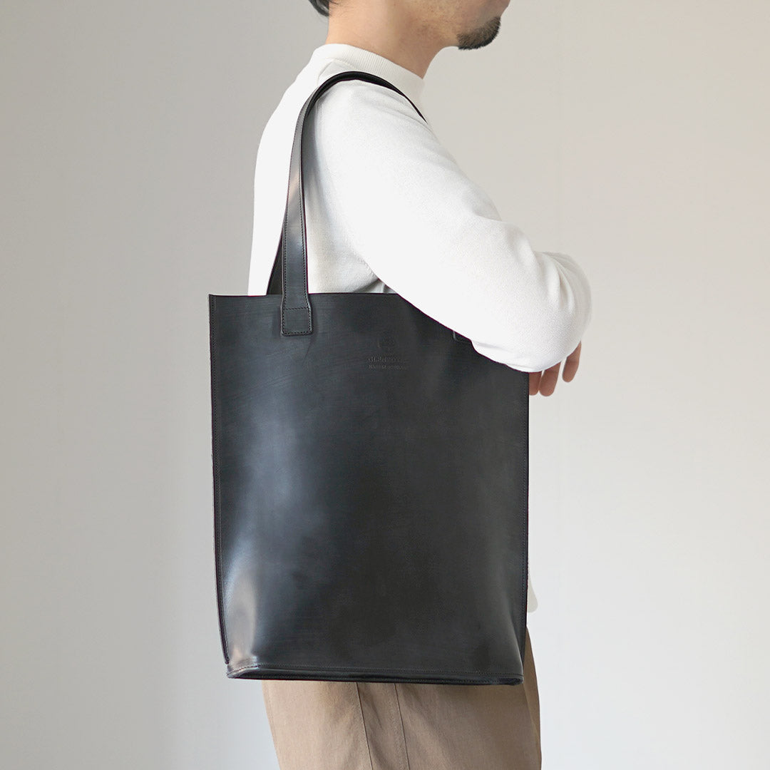 GLENROYAL / Bolso tote de cuero con brida alto