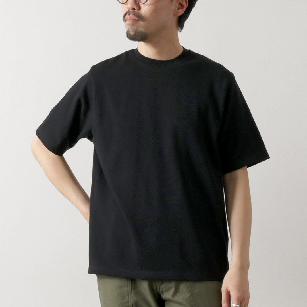 YONETOMI NEW BASIC / 硬質海島棉橫向圓體針織T卹