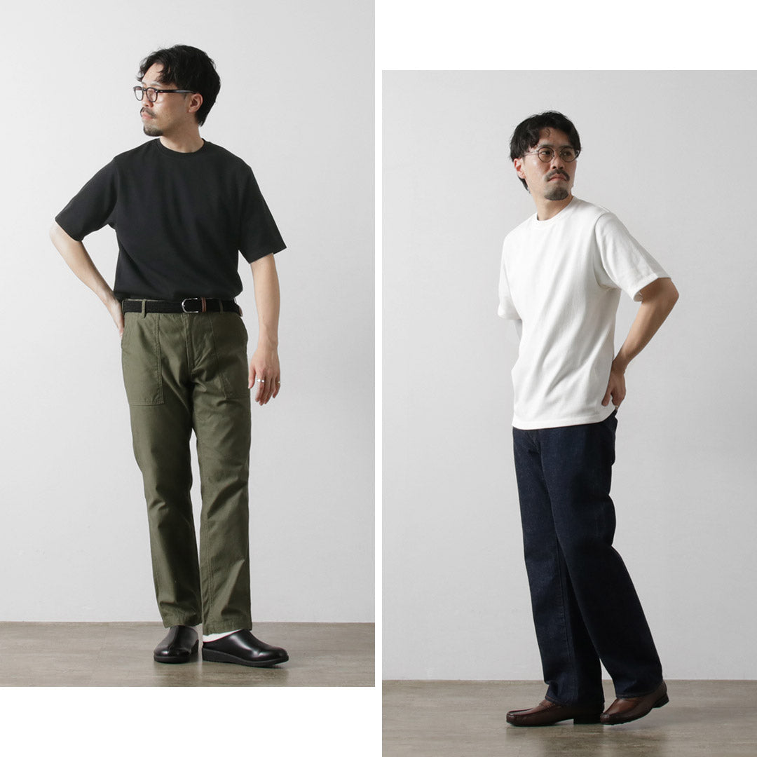 YONETOMI NEW BASIC / 硬質海島棉橫向圓體針織T卹