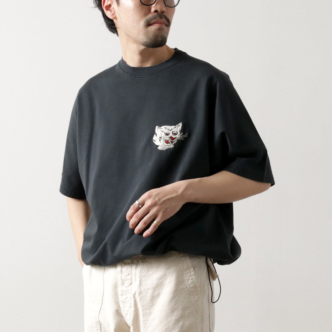 REMI RELIEF / SP 加工 Shelly 起绒短袖圆领 T 恤(老虎)