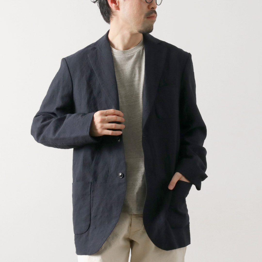 FUJITO / 亞麻羊毛熱帶 N.O.UN 2B 夾克