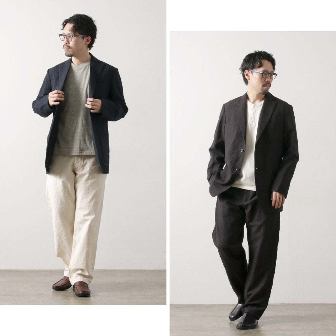 FUJITO / 亞麻羊毛熱帶 N.O.UN 2B 夾克