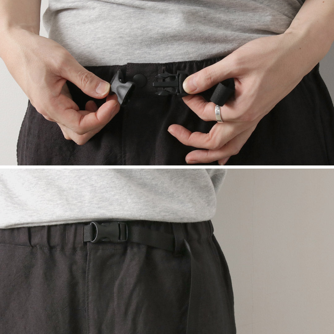 FUJITO / Linen Wool Tropical N.O.U.N Beltless Pants