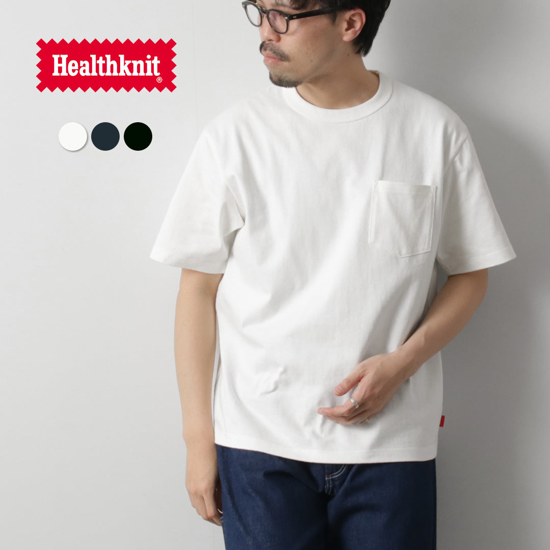 HEALTHKNIT / 最大重量 9 盎司圆领短袖口袋 T 恤