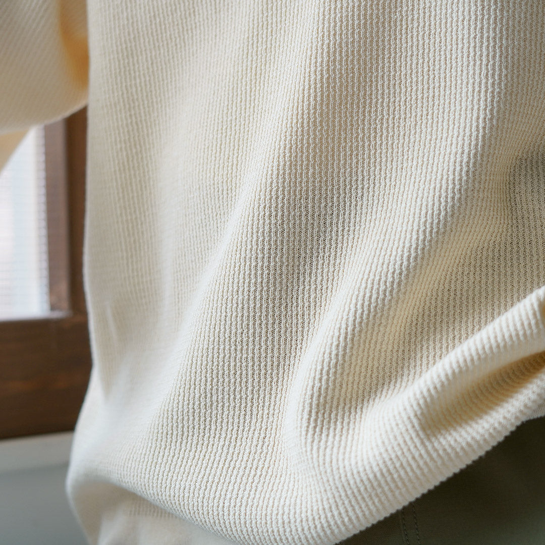 HEALTHKNIT / T-shirt en tricot à manches courtes et col Henry