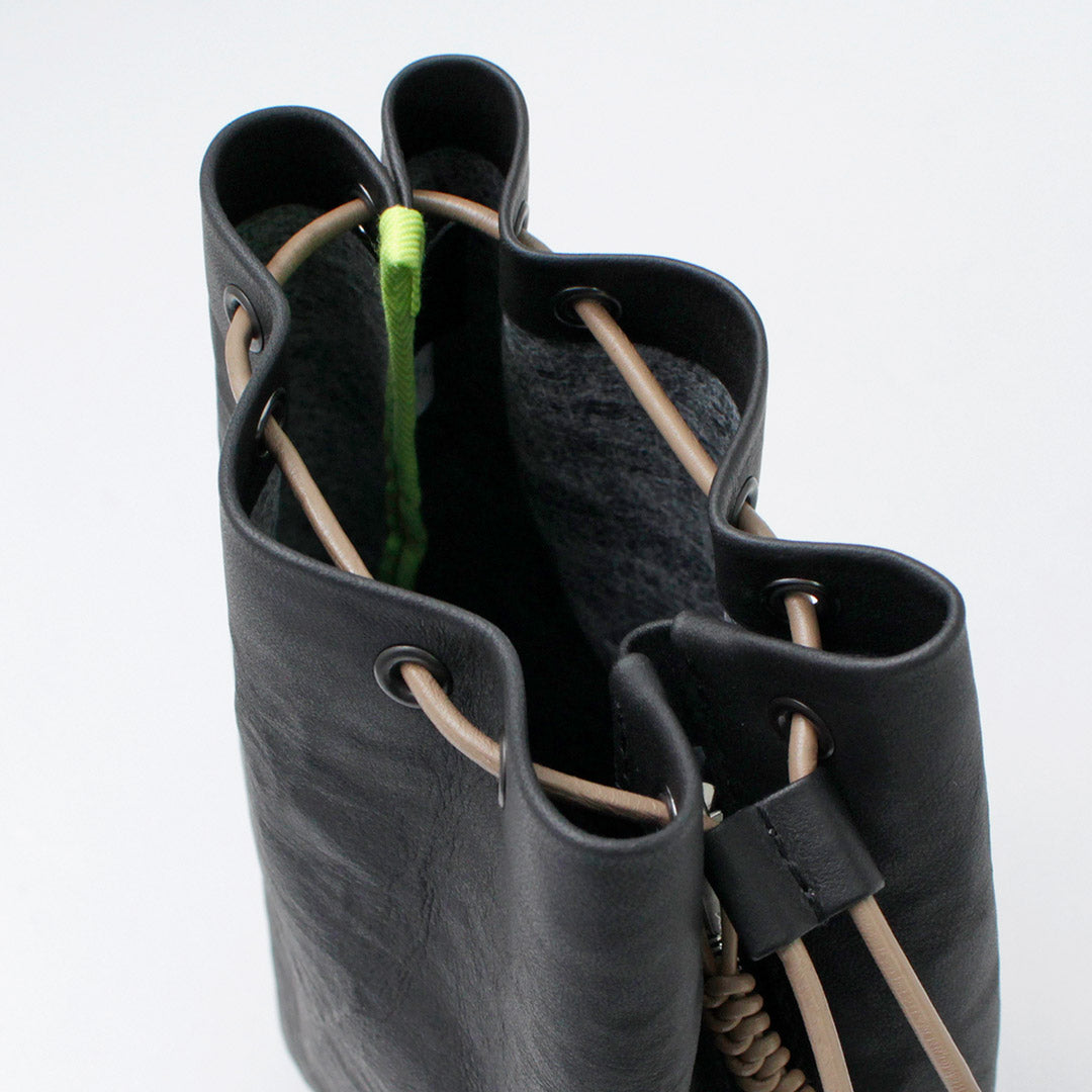 SENTI / Dyneema 皮革抽繩包 L