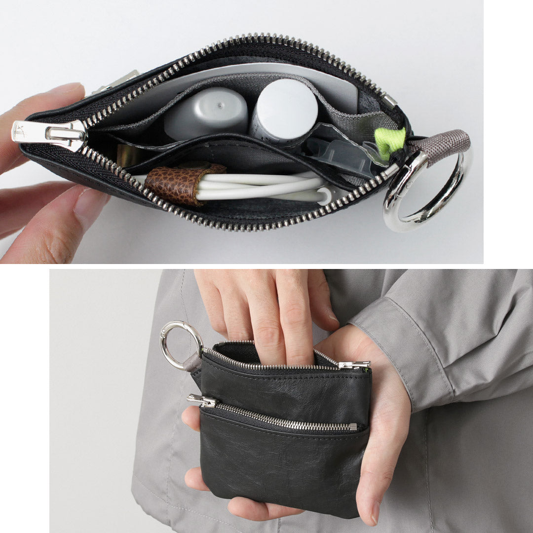 SENTI / Dyneema 皮革双拉链袋