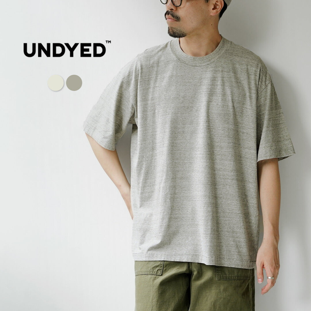 UNDYED / 언블리치 오가닉 코튼 티셔츠
