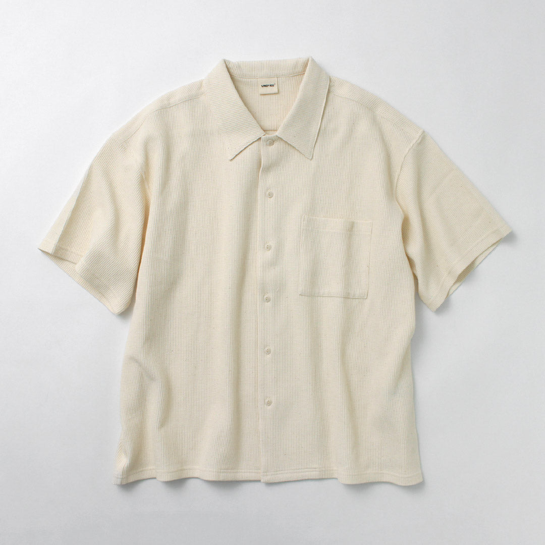 UNDYED / 무염색 오가닉 코튼 와플 반팔 셔츠