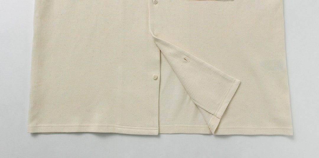 UNDYED / 무염색 오가닉 코튼 와플 반팔 셔츠