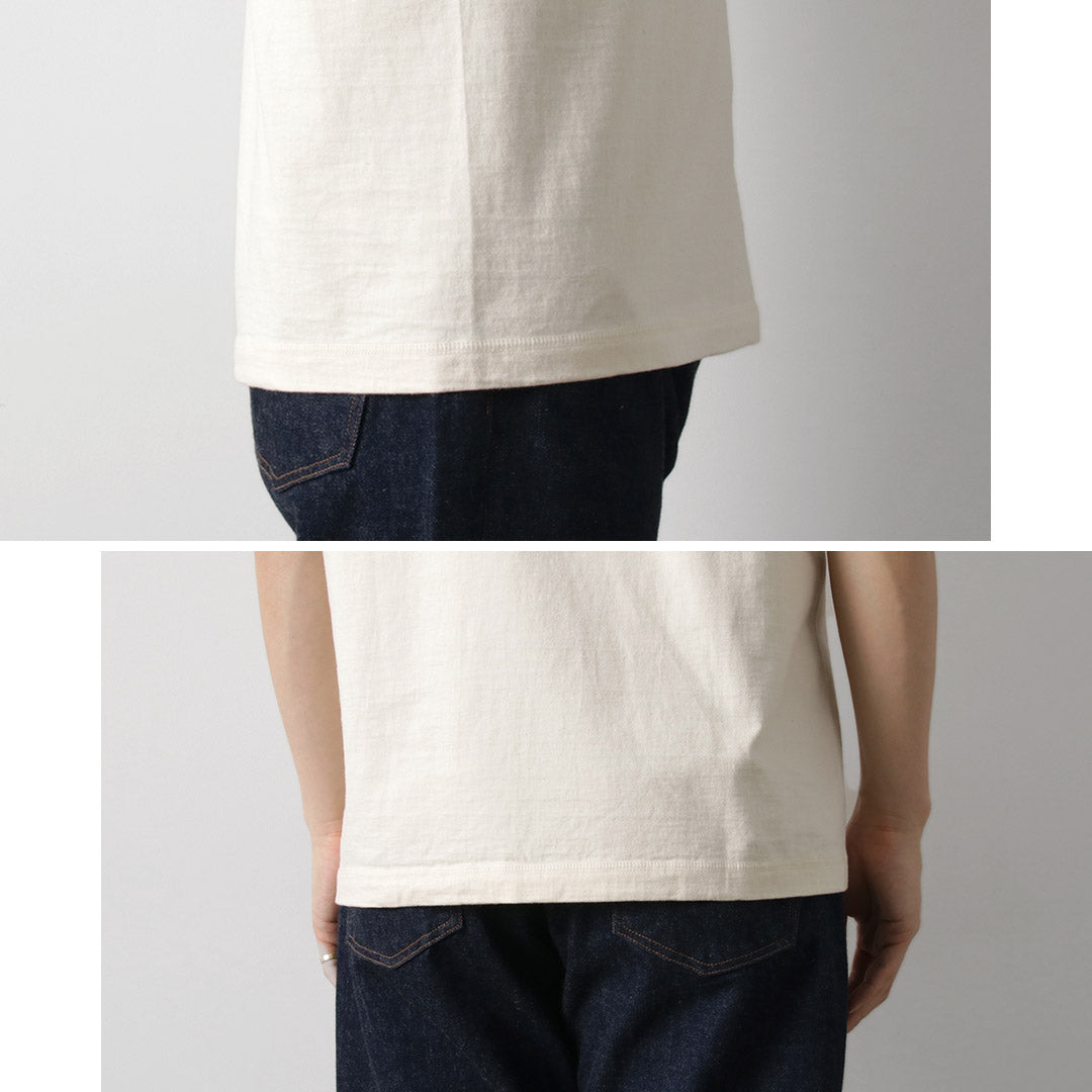 BARNS / Cozun Camiseta de manga corta con cuello Henry SP Buttonworks