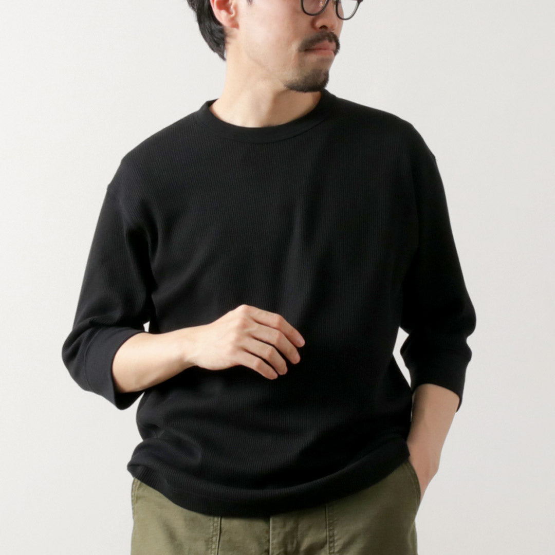 HEALTHKNIT / 基本款華夫格 3/4 袖 T 卹