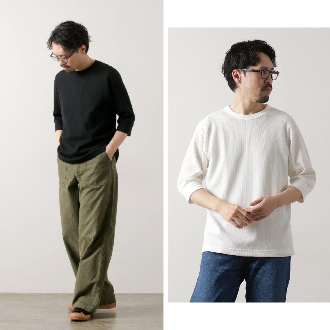 HEALTHKNIT / 基本款華夫格 3/4 袖 T 卹
