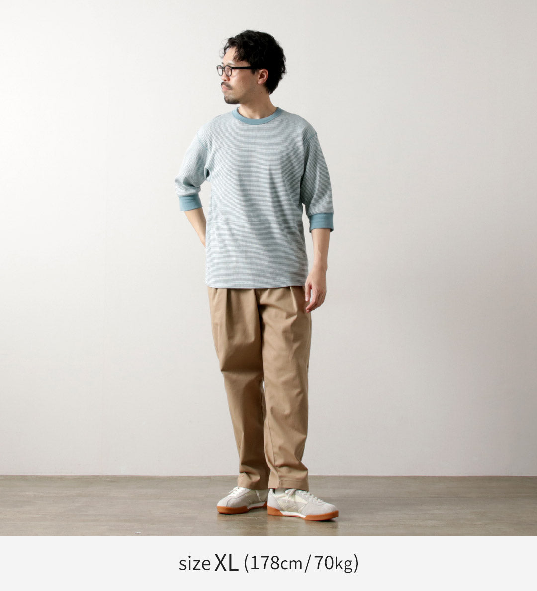 HEALTHKNIT / 基本款華夫格 3/4 袖 T 卹