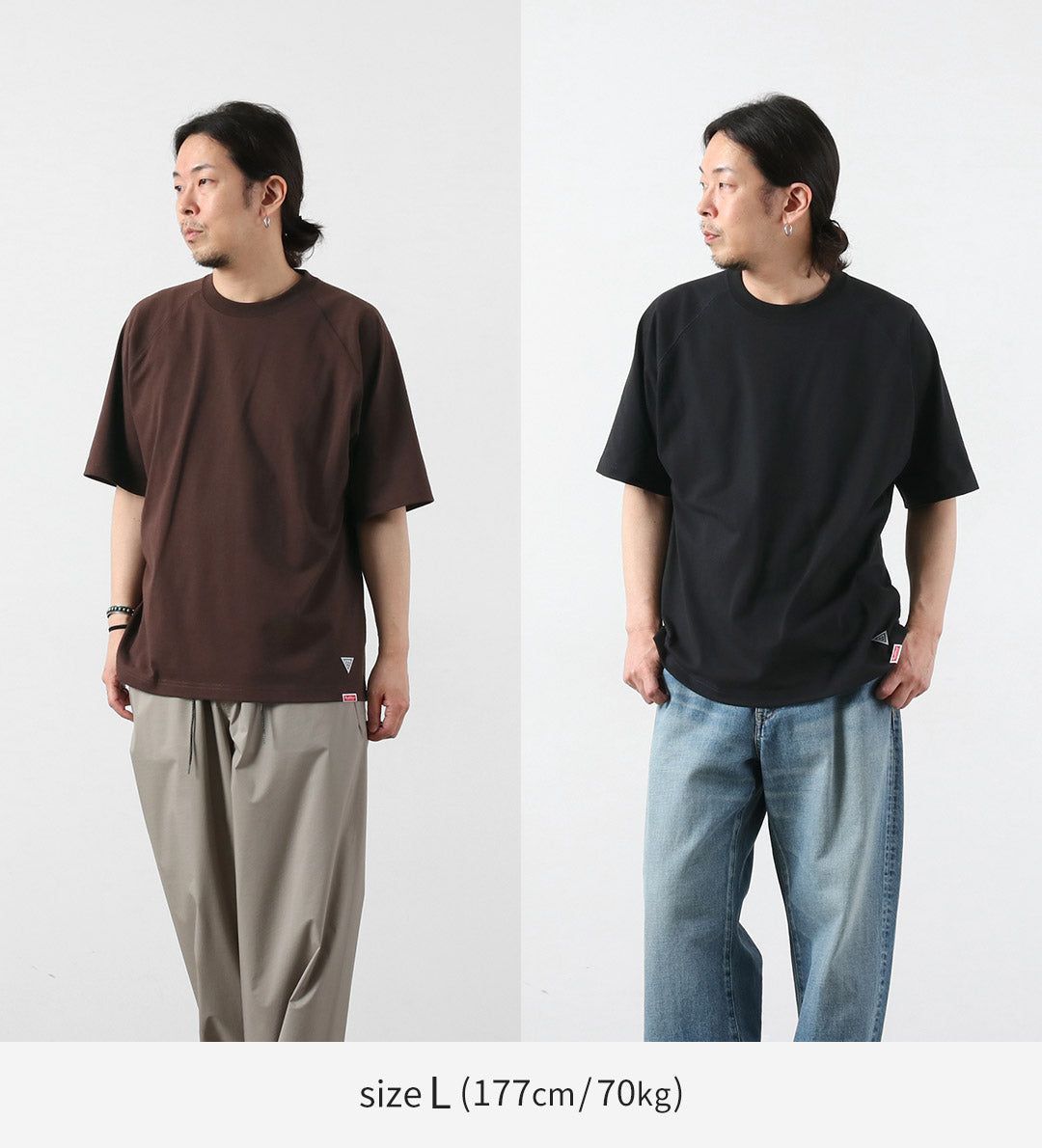 HEALTHKNIT / RAG 合作插肩短袖宽T恤 开尾干爽针织衫