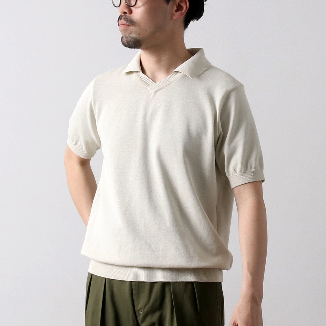 RINASCENTE / 混合針織船長 Polo 衫