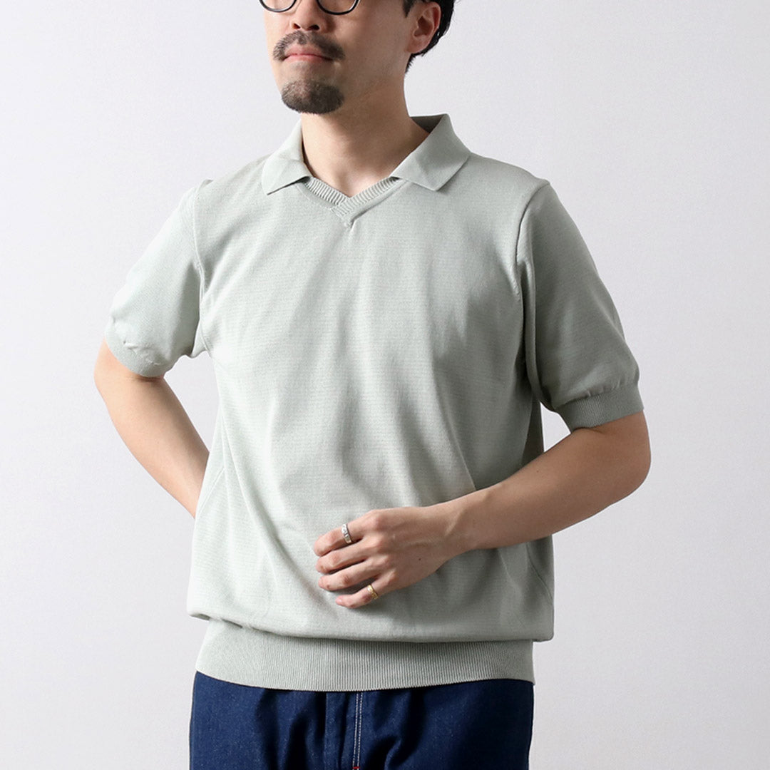 RINASCENTE / 混合針織船長 Polo 衫