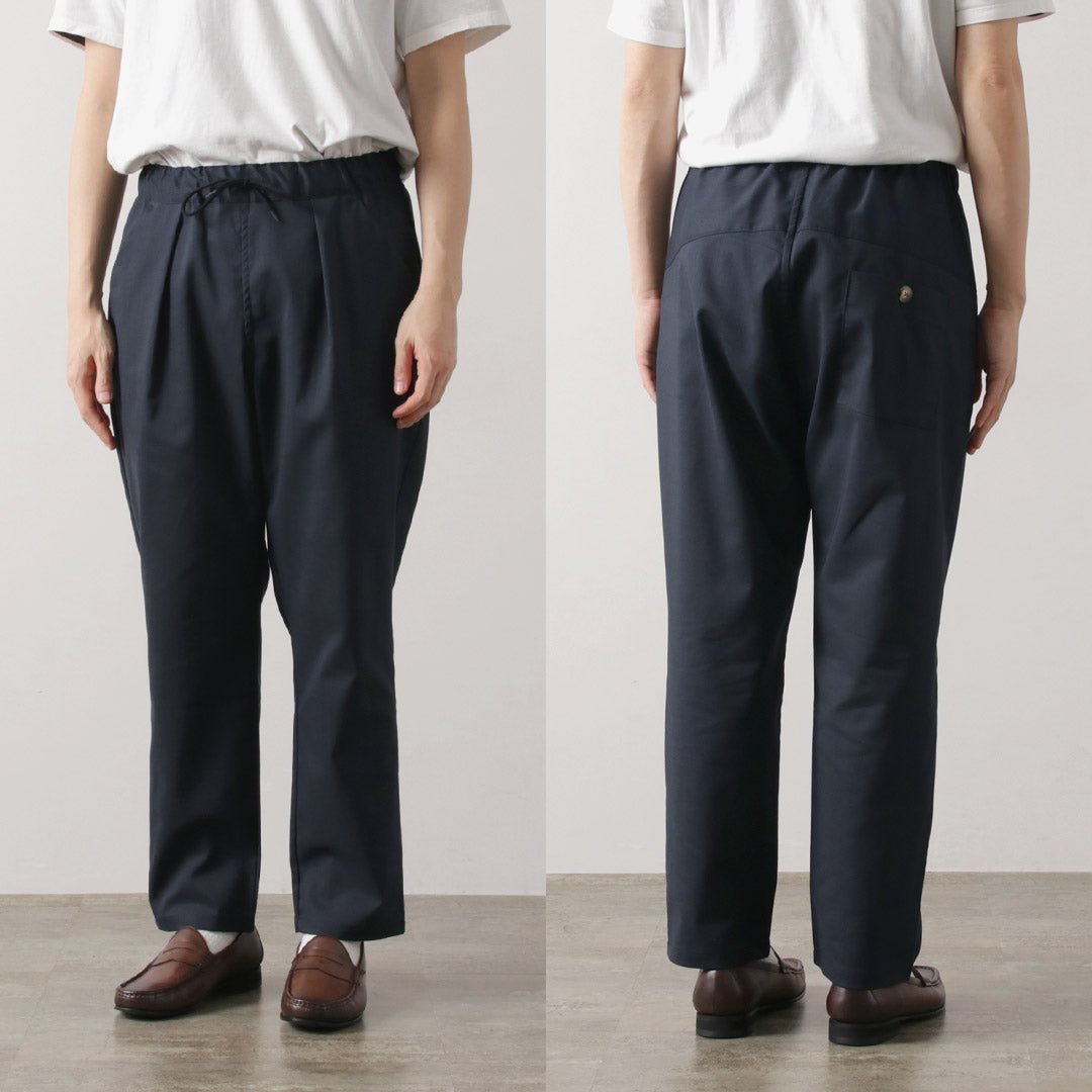 RE MADE IN TOKYO JAPAN / Ramie Solotex Twill Tuck Pants
