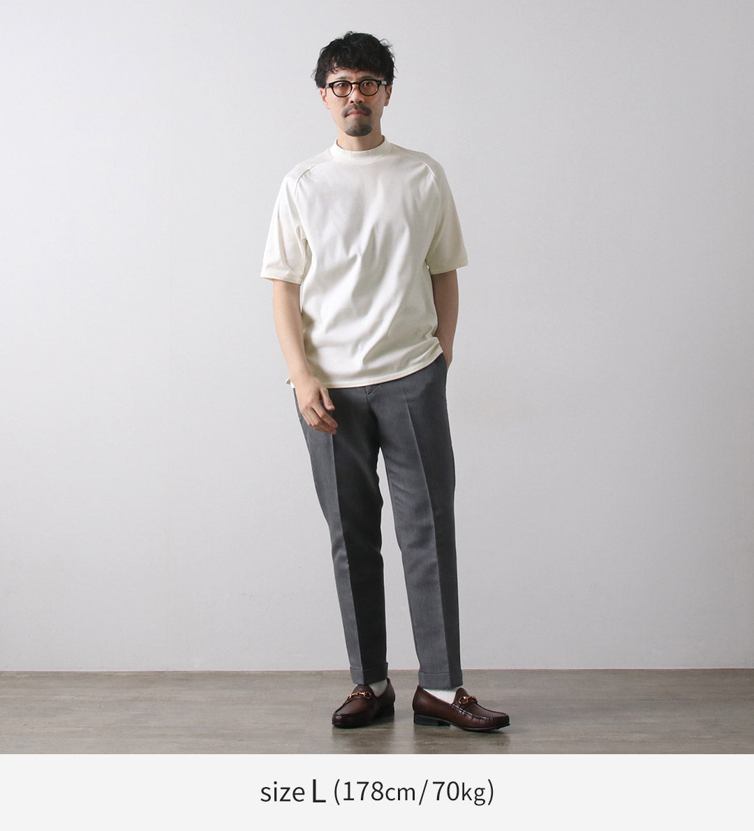 RE MADE IN TOKYO JAPAN / 完美內搭小高領半袖 T 卹