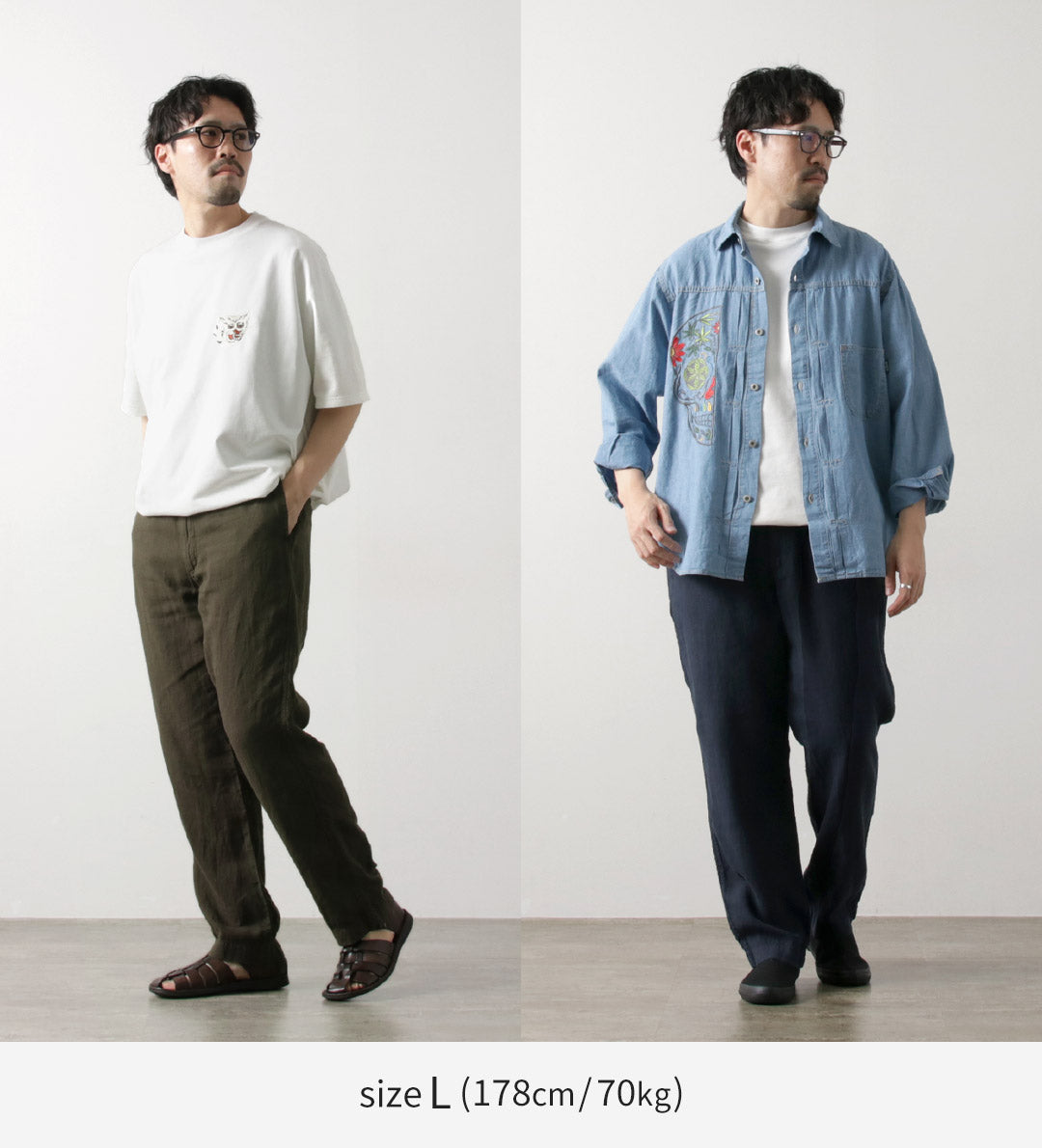 FOB FACTORY / F0539 麻休閒褲