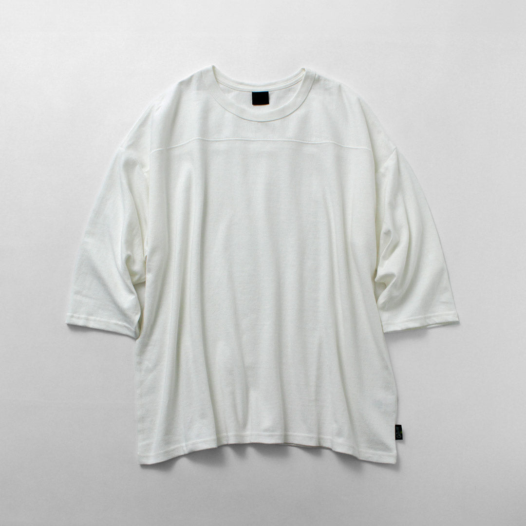 GOHEMP / T-shirt de football large et lourd de 10 oz