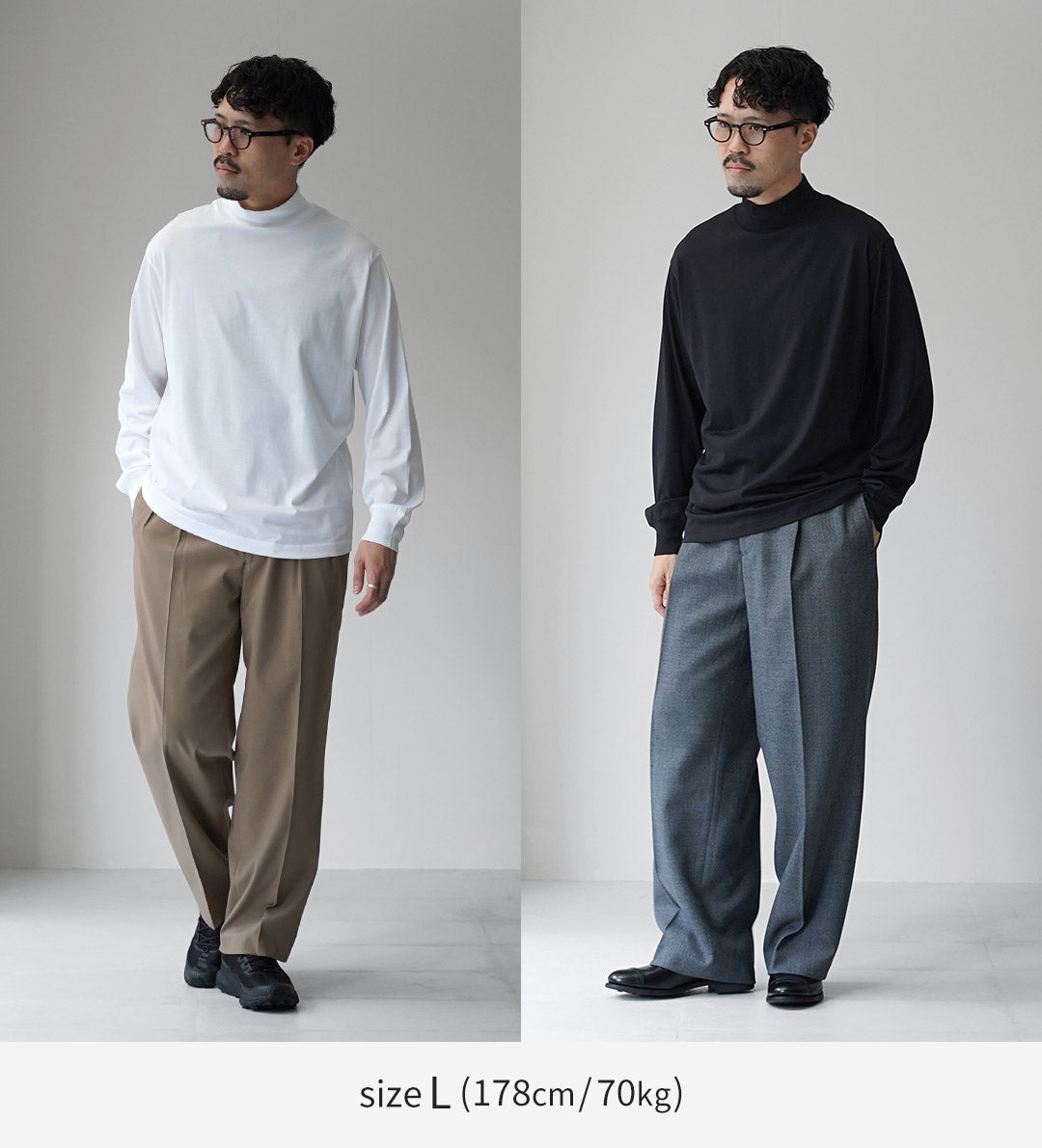 HANDVAERK / 60/2 小高領長袖 T 卹