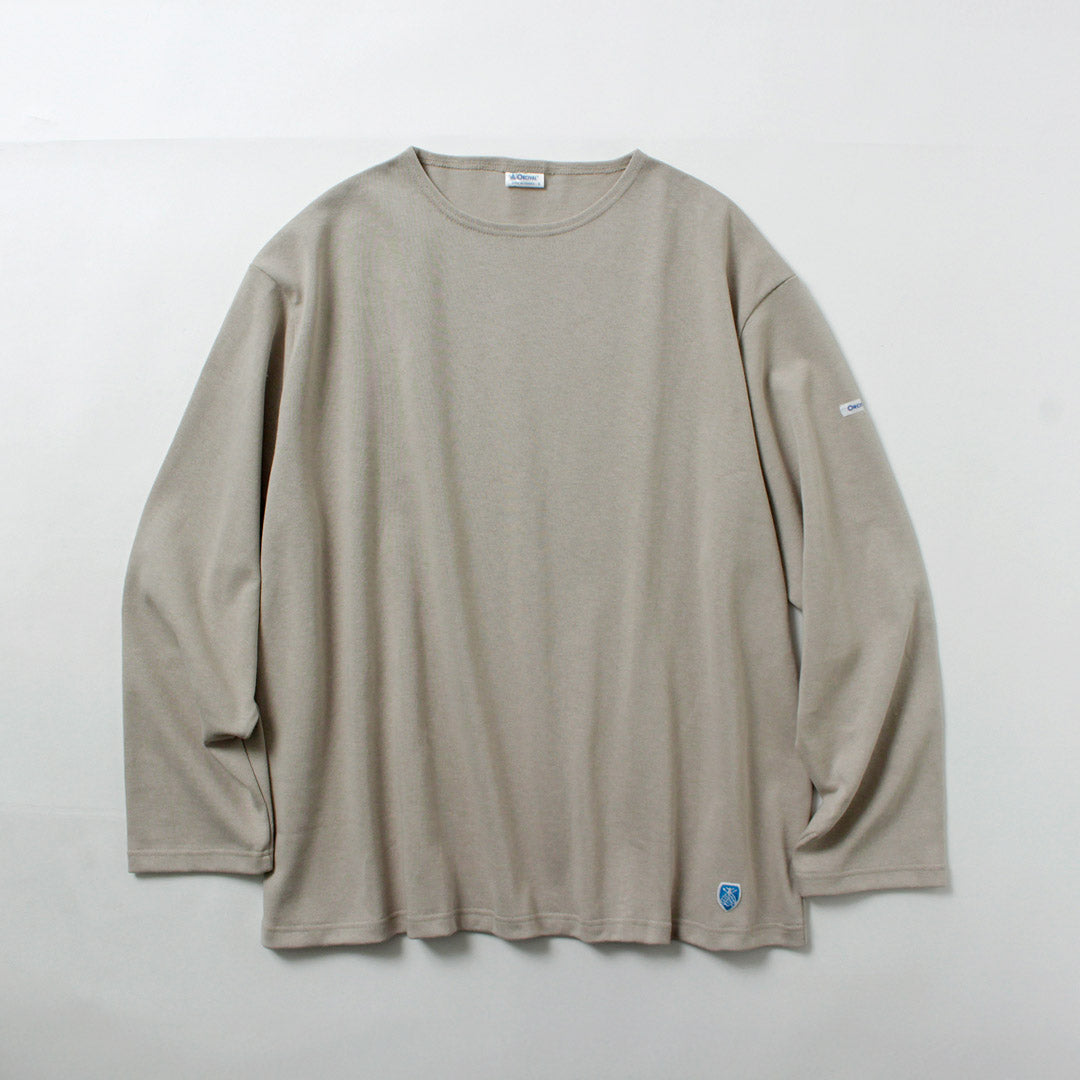 ORCIVAL / Jersey liso de manga larga con cuello redondo