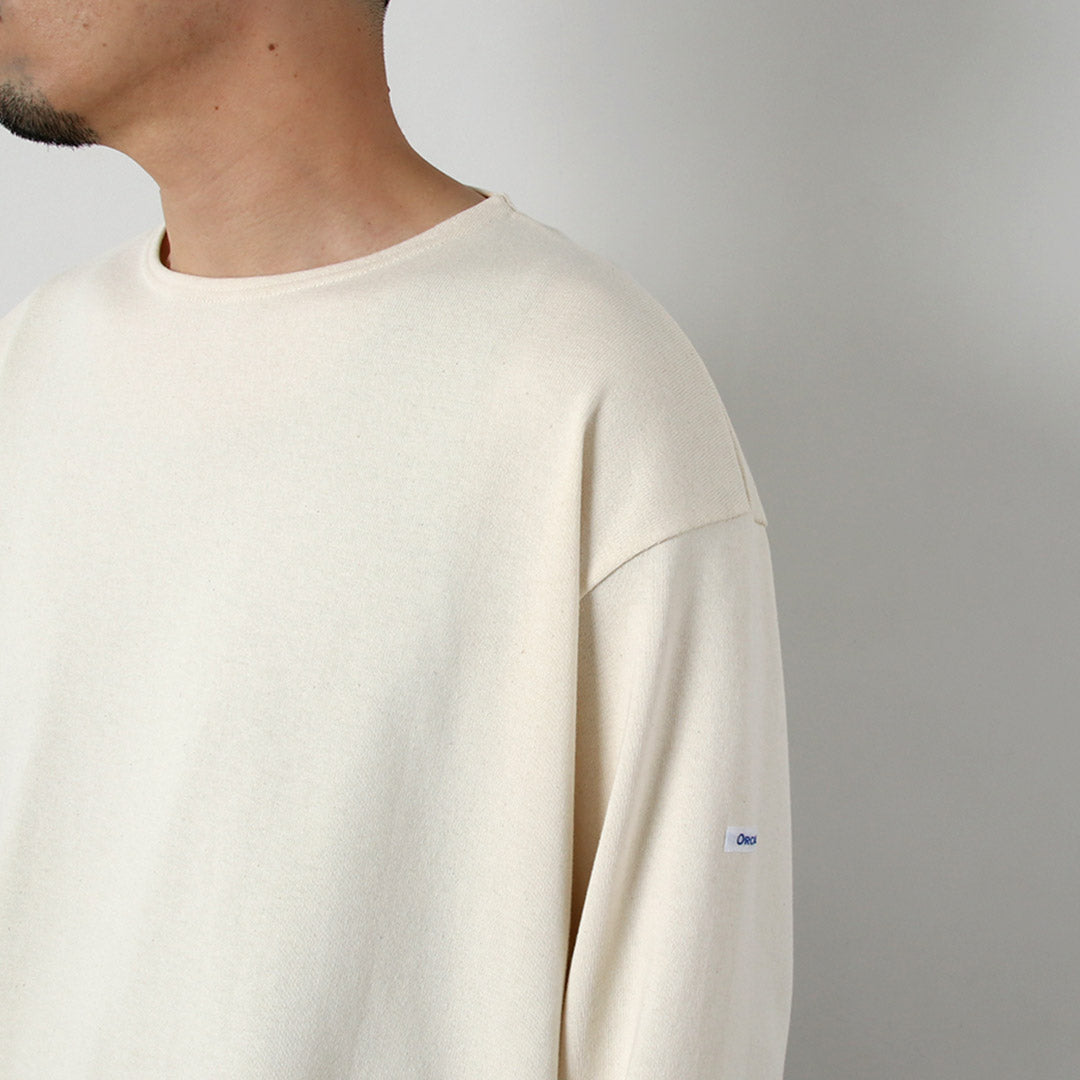 ORCIVAL / Jersey liso de manga larga con cuello redondo