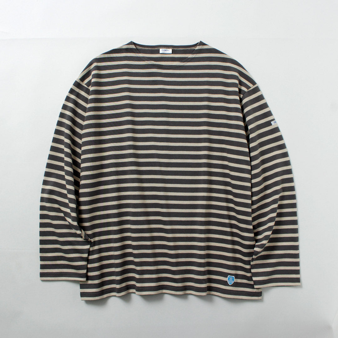 ORCIVAL / 條紋圓領長袖套頭衫
