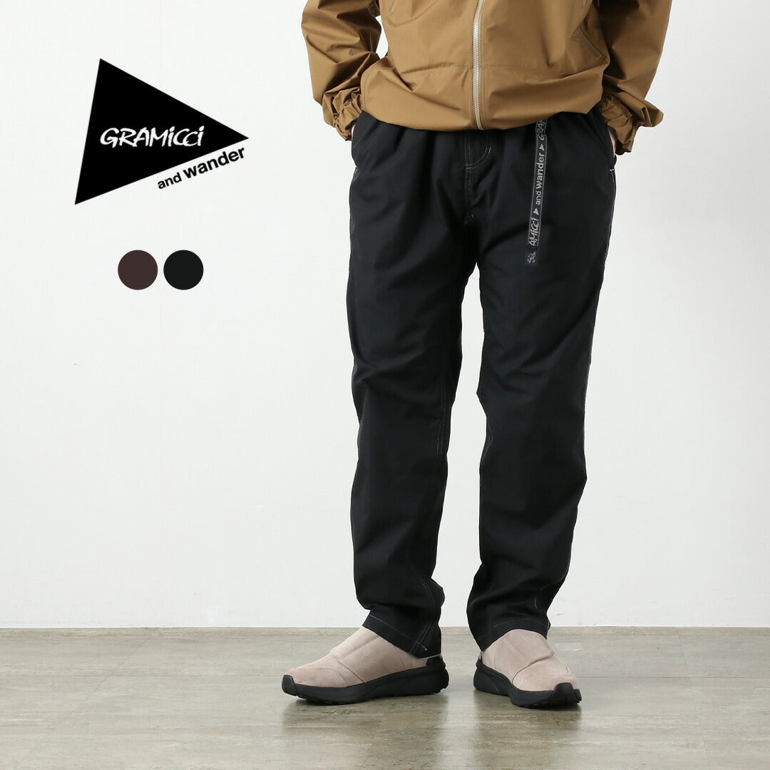 Pantalon d'escalade en nylon et coton de la collaboration AND WANDER / GRAMICCI